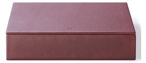 Fredericia Furniture - Leather Box 8298 by August Sandgren - Lådor - Omni 293 Burnt Sienna - B27 x D21 x H7 cm