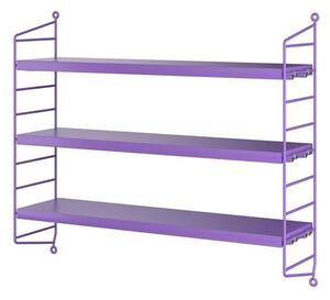 String Furniture - String Pocket - Hyllsystem - Purple - W60 x D15 x H50