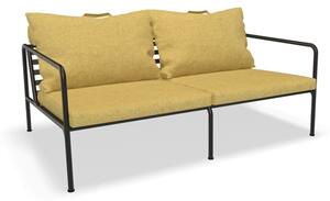 HOUE - AVON 2-Seater Sofa - Trädgårdssoffa - Dijon/Black - H58 x W159 x D99 x SH39 cm
