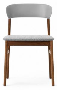 Normann Copenhagen - Herit chair / Upholstery - Matstol - Grey (Synergy) - L: 50 x D: 51 x H: 78,5 x SH: 45 cm