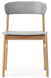 Normann Copenhagen - Herit chair - Matstol - Grey / Oak - L: 50 x D: 51 x H: 78,5 x SH: 45 cm