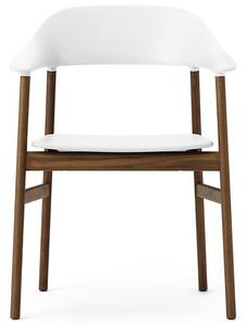 Normann Copenhagen - Herit armchair - Matstol - White / Smoked Oak - L: 60 x D: 51 x H: 81,5 x SH: 45 cm