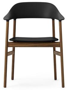 Normann Copenhagen - Herit armchair - Matstol - Black / Smoked Oak - L: 60 x D: 51 x H: 81,5 x SH: 45 cm