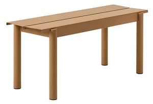Muuto - Linear Steel Bench - Trädgårdsbänk - Burnt Orange - L170 x D39 x H45,5 cm
