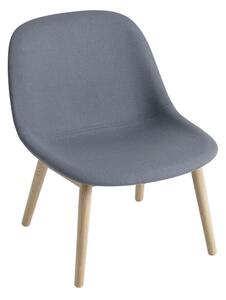 Muuto - Fiber Lounge Chair - Wood Base - Lounge stol - Divina 154/Oak - H74,4 x W60 x D69 x SH38 cm