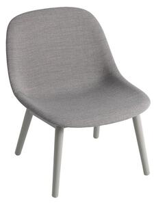 Muuto - Fiber Lounge Chair - Wood Base - Lounge stol - Remix 133/Oak - H74,4 x W60 x D69 x SH38 cm