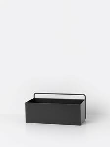 Ferm Living - Wall Box - Rectangle - Piedestal - Black - W30,6 x H15,6 x D14,6 cm