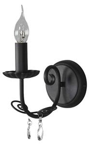 Sophina Vägglampa Black/Clear - Lindby