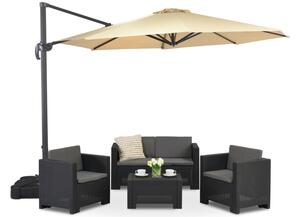 Garden Point beige Pisa 3,5 m parasoll