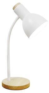 Zuma Line SM-W02-WH - Bordslampa 1xE27/40W/230V vit/ek