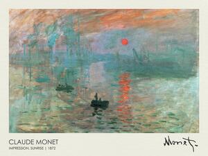 Bildreproduktion Impression, Sunrise (1872), Claude Monet