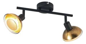 Erin 2 Plafond Black/Gold - Lindby