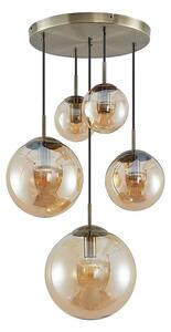 Teeja 5 Cluster Taklampa Amber - Lindby