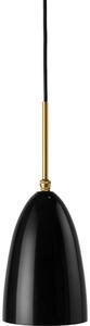 Gräshoppa Taklampa Glossy Black/Brass - GUBI