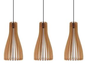 Furn 3 Taklampa Black/Wood - Envostar