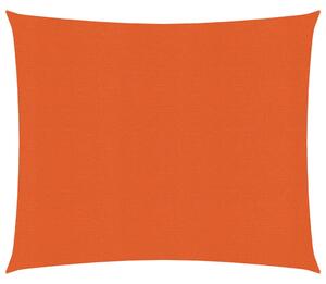 Solsegel 160 g/m² fyrkantig orange 4x4 m HDPE