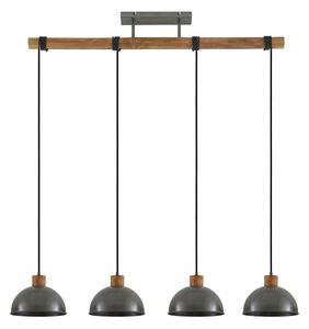 Durbis 4 Taklampa Dark Grey/Wood - Lindby