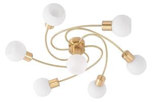 Ciala 7 Plafond Brass/Opal - Lindby