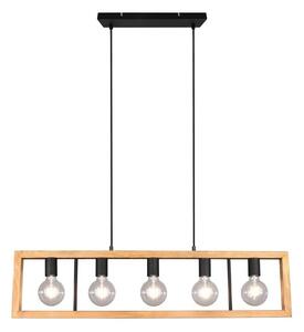 Anahita 5 Taklampa Wood/Black - Lindby