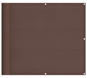 Balkongskärm brun 90x700 cm 100% polyester oxford