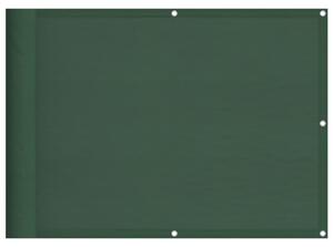 Balkongskärm mörkgrön 75x700 cm 100% polyester oxford
