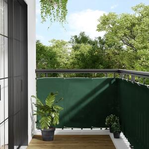 Balkongskärm mörkgrön 90x800 cm 100% polyester oxford