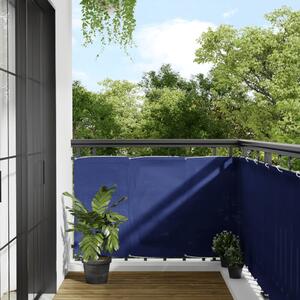 Balkongskärm blå 90x700 cm 100% polyester oxford