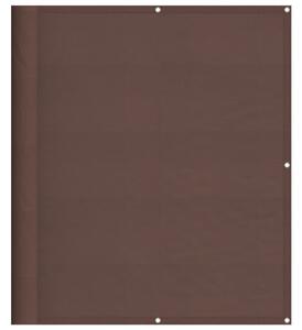 Balkongskärm brun 120x700 cm 100% polyester oxford