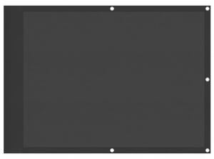 Balkongskärm svart 75x700 cm 100% polyester oxford