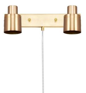 Clark 2 Vägglampa Brushed Brass - Globen Lighting