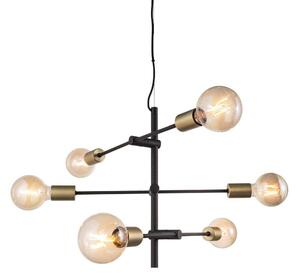 Josefine Taklampa Black/Brass - Nordlux