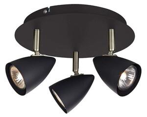 Ciro 3 Plafond Black/Steel - Markslöjd