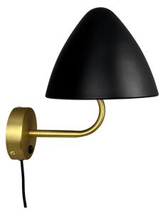 Oulu Vägglampa Black/Brass - DybergLarsen