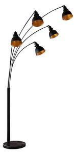 Lira 5 Golvlampa Black/Gold - Lindby