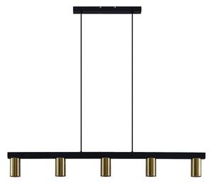 Baliko 5 Taklampa Black/Brass - Lindby