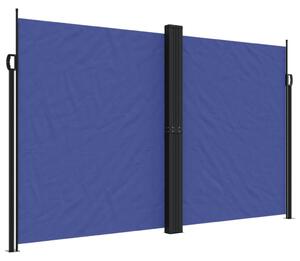 Infällbar sidomarkis blå 200x600 cm