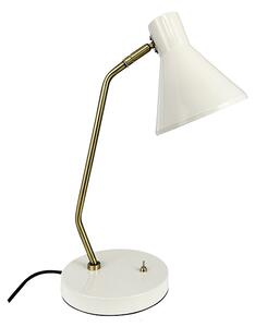 Sleep Bordslampa Shiny White/Antique Brass - DybergLarsen