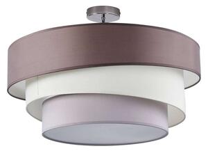 Melia Plafond Grey-Brown/White/Grey/Chrome - Lindby