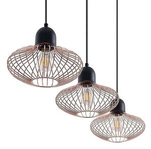 Justinos 3 Taklampa Black/Copper - Lindby