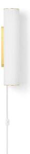 Vuelta Vägglampa 40 White/Brass - ferm LIVING