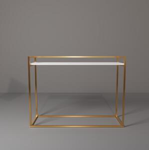 Isil Sminkbord 120x35 cm - Guld/Vit