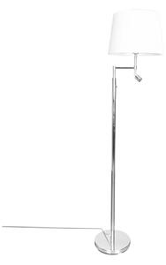 ByRydens 1988780-5000-LED golvlampa ORLANDO 1xE27/5W/230V+LED/3W vit/krom