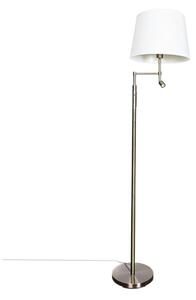 ByRydens 1988780-5504-LED golvlampa ORLANDO 1xE27/5W/230V+LED/3W vit/brons