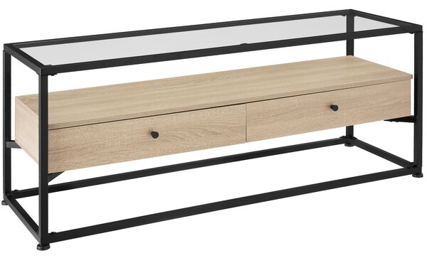 Tectake 404693 sidobord maidenhead 121,5x41,5x50,5cm - industriellt lätt trä, ek sonoma