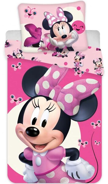 Disney Mimmi Pigg, Rosa- Påslakanset Junior 100×135 cm