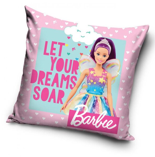 Barbie Let your dreams soar - Kuddfodral 40x40cm - Rosa