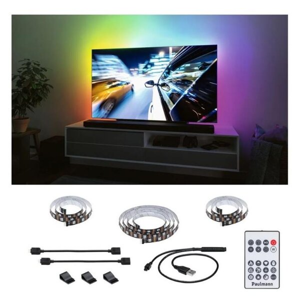 Paulmann 78880 - LED/3,5W RGB Dimbar list för TV 2m ZOLL 5V + +Fjärrkontrol
