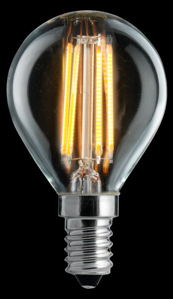 Klotlampa LED Uni-Ledison Klar Dim 360lm 827 E14