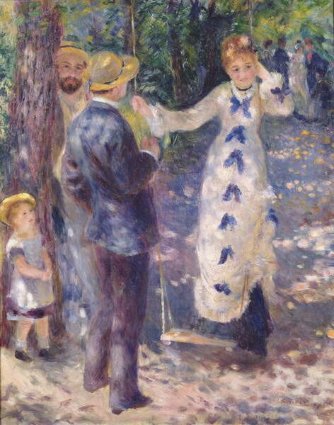 Pierre Auguste Renoir - Bildreproduktion The Swing, 1876, (30 x 40 cm)