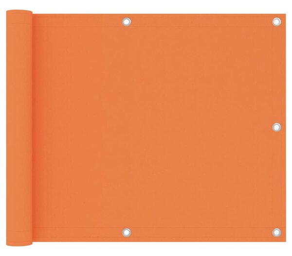 Balkongskärm orange 75x500 cm oxfordtyg
